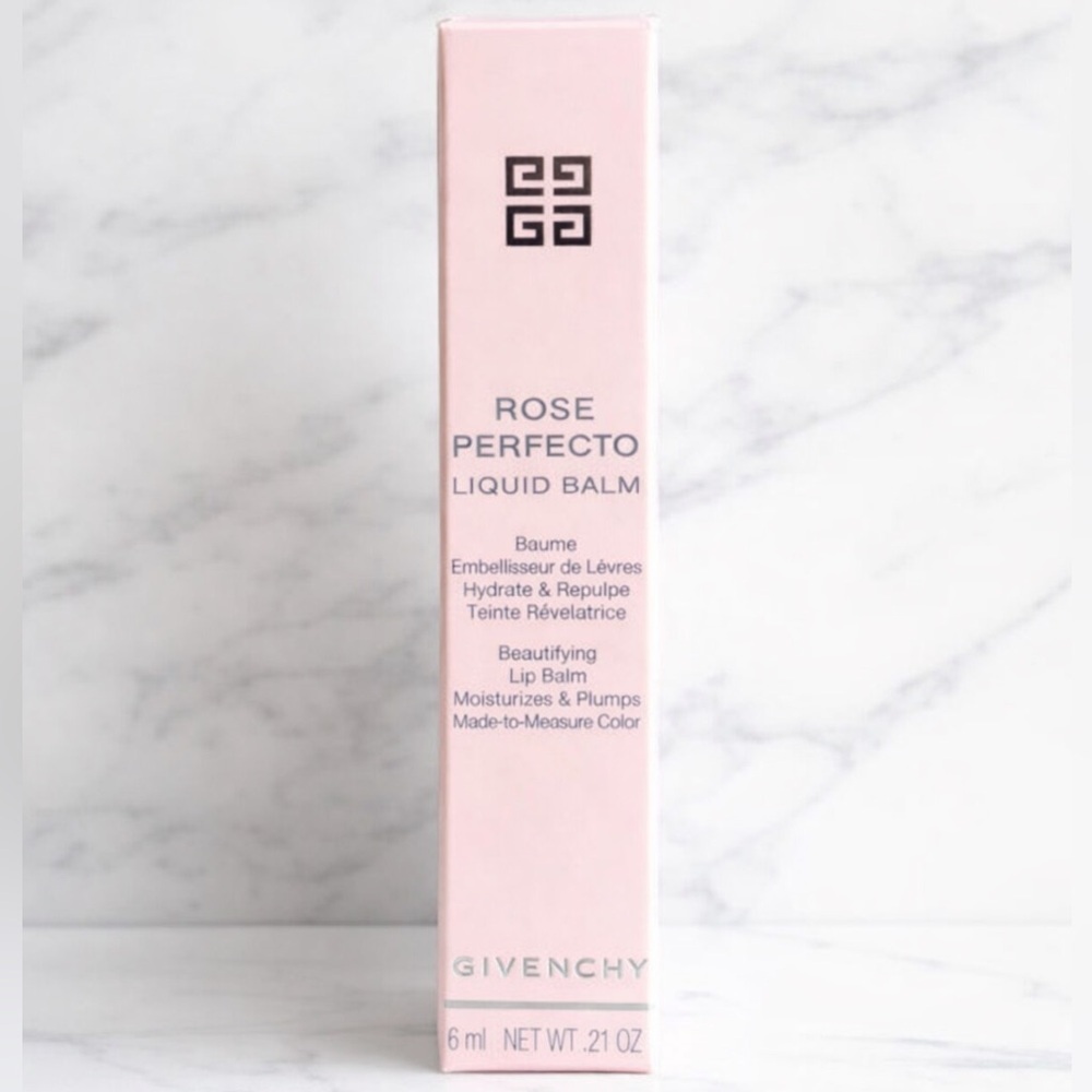 Givenchy Rose Perfecto Liquid Lip Balm 011 Black Pink Hydrating Plumping Gloss